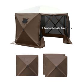 Canopy Sidewalls, 5.67 x 4.85 ft, Canopy Tent Walls with Waterproof and Sunlight Protection Layer, One-Sided Window Design