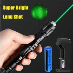 Green Laser Pointer USB Rechargeable Pen LED Flashlight Torch Visible Beam Lazer Must Offer A Hazardous Materials Shipping Label Ship By USPS For (Option: 1PACK)